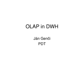 OLAP in DWH