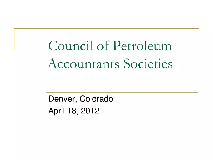 council of petroleum accountants societies