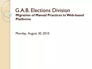 G.A.B. Elections Division