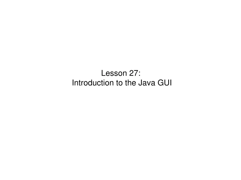 java programming assignment help | creating simple... PPT - Creating a Simple Java GUI using Java Button PowerPoint ...
