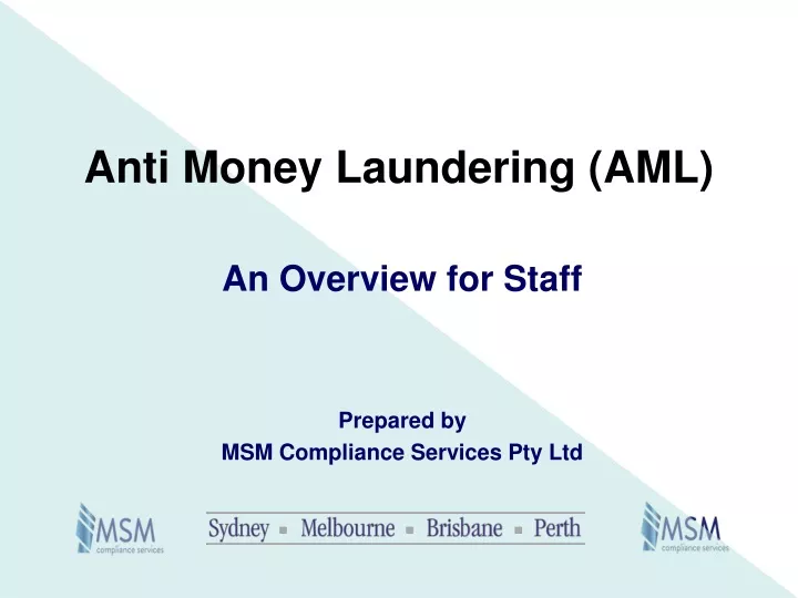 anti money laundering aml