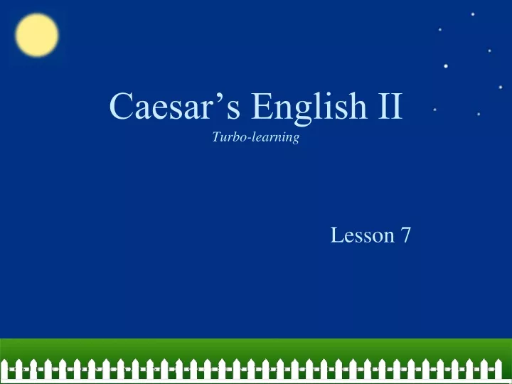 caesar s english ii turbo learning
