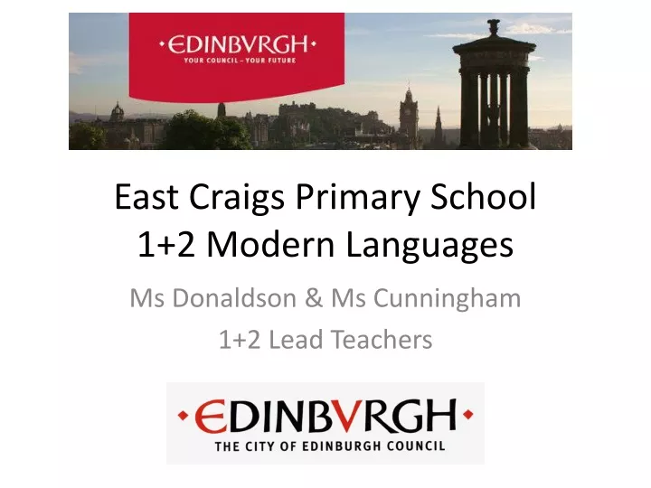 east craigs primary school 1 2 modern languages