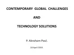 CONTEMPORARY  GLOBAL  CHALLENGES AND TECHNOLOGY SOLUTIONS