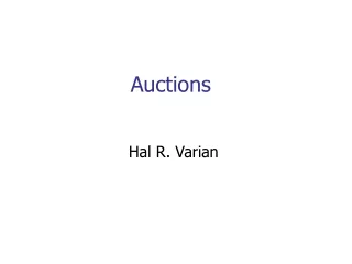Auctions