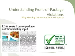 Understanding Front-of-Package Violations