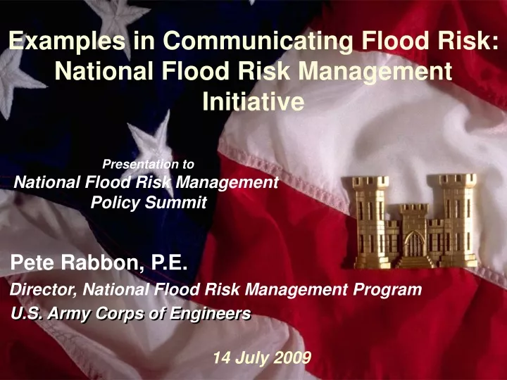 examples in communicating flood risk national