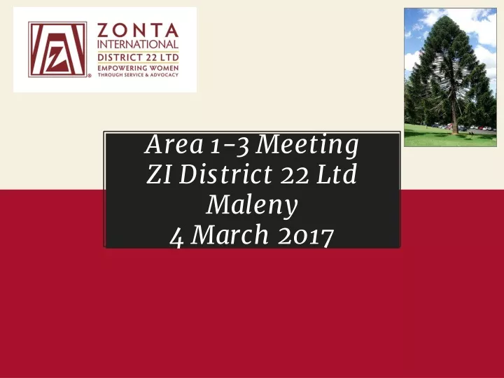 area 1 3 meeting zi district 22 ltd maleny 4 march 2017