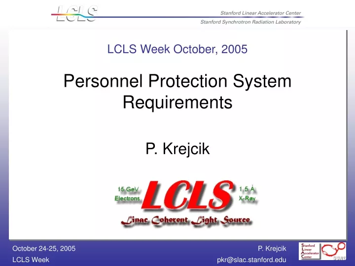 lcls week october 2005