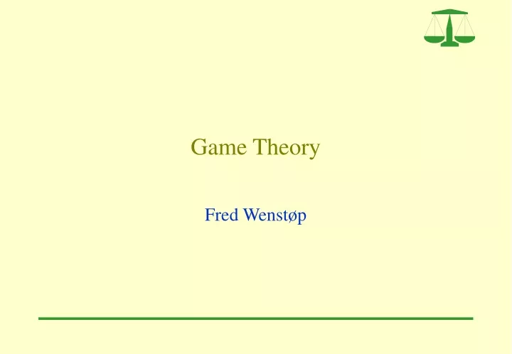 game theory