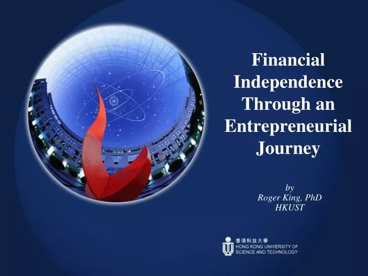financial independence through an entrepreneurial journey