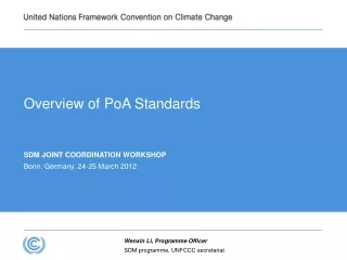 Overview of PoA Standards