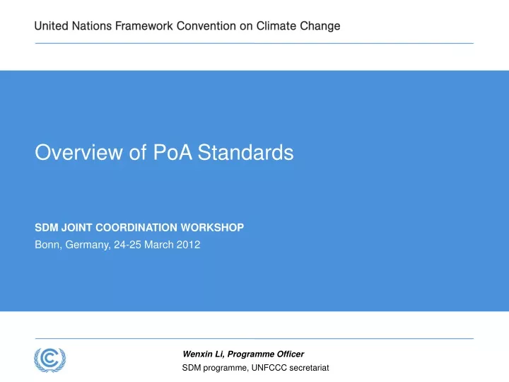 overview of poa standards