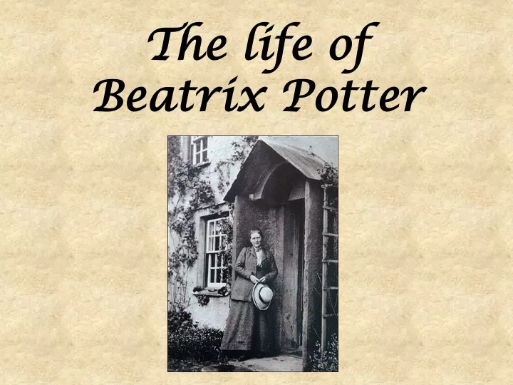 the life of beatrix potter