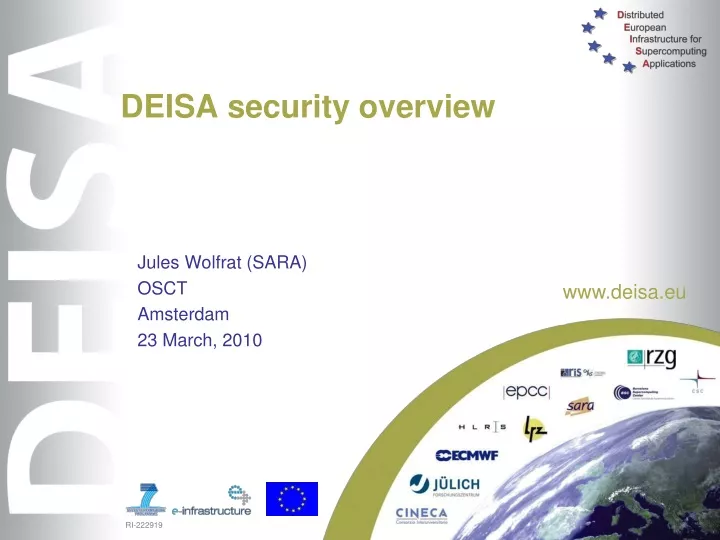 deisa security overview
