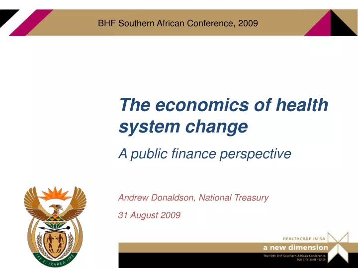 bhf southern african conference 2009