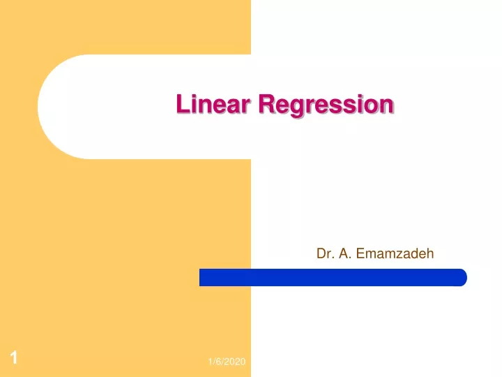 linear regression