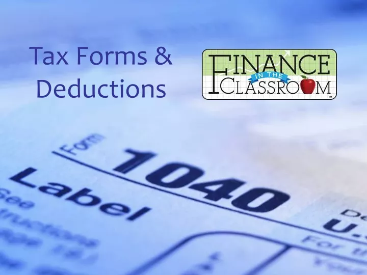 tax forms deductions