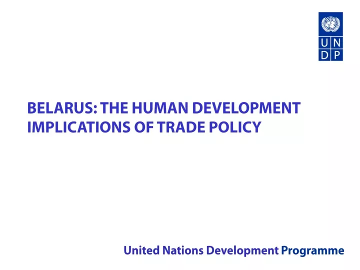 belarus the human development implications