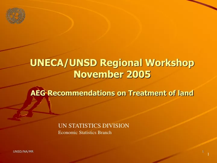 uneca unsd regional workshop november 2005 aeg recommendations on treatment of land