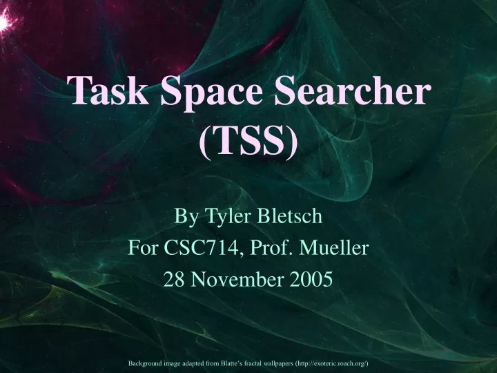 task space searcher tss