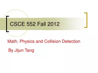 CSCE 552 Fall 2012