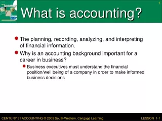 What is accounting?
