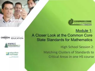 Module 1 : A Closer Look at the Common Core State Standards for Mathematics