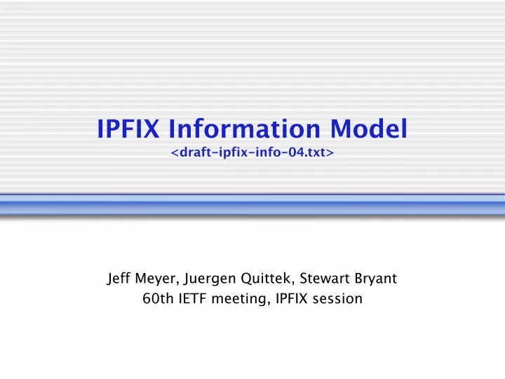 ipfix information model draft ipfix info 04 txt