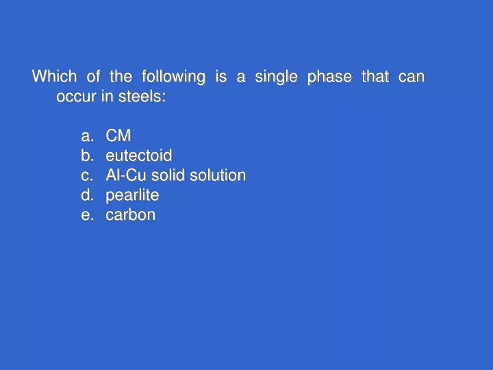 which of the following is a single phase that