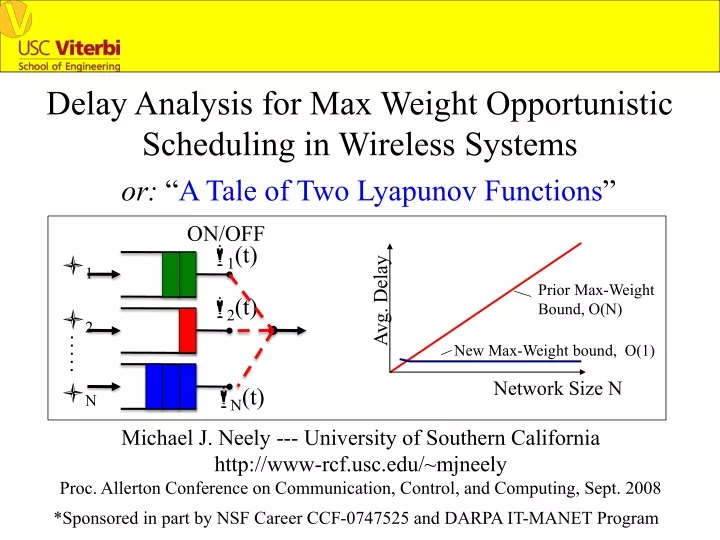 delay analysis for max weight opportunistic