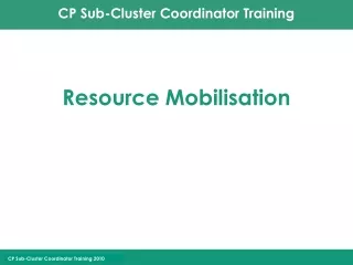 Resource Mobilisation