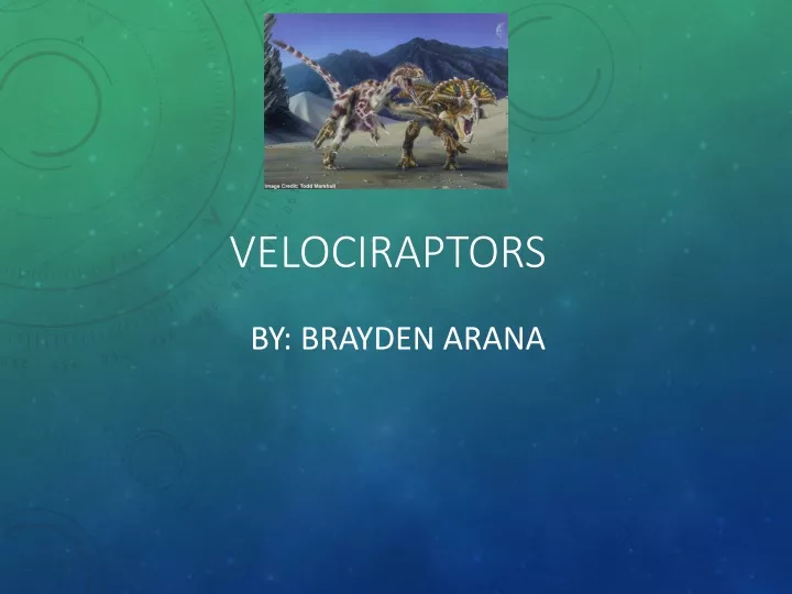 velociraptors