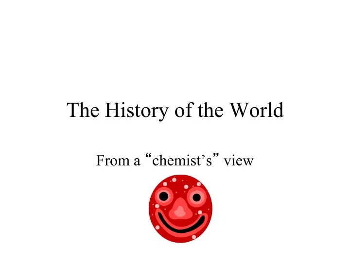 the history of the world