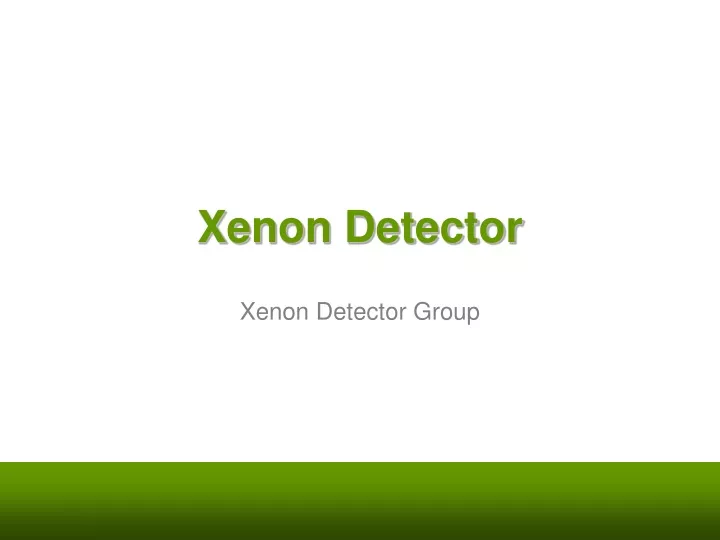 xenon detector