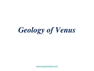 Geology of Venus