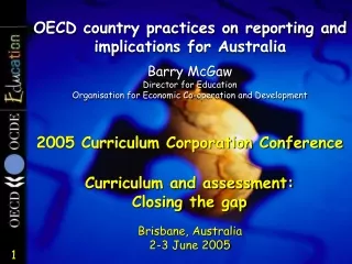 OECD country practices on reporting and implications for Australia