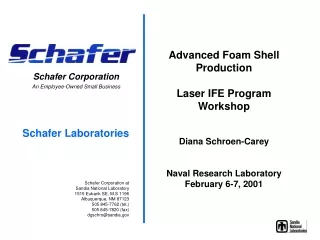 Schafer Corporation