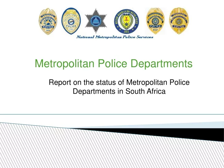 metropolitan police departments