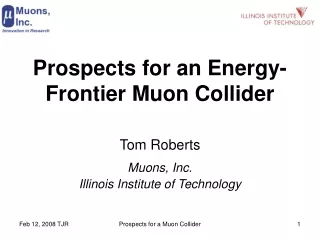 Prospects for an Energy-Frontier Muon Collider