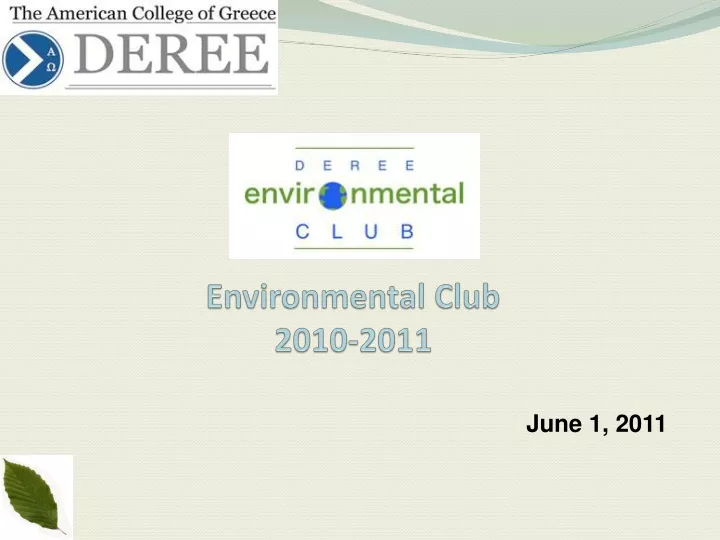 environmental club 2010 2011
