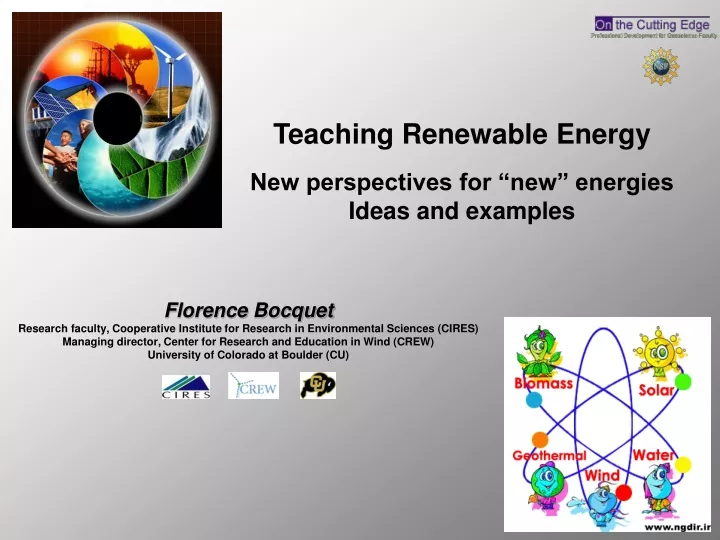 teaching renewable energy new perspectives