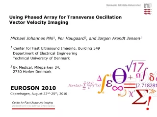 Using Phased Array for Transverse Oscillation Vector Velocity Imaging