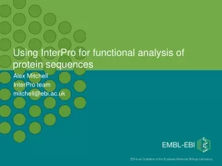 Using InterPro for functional analysis of protein sequences