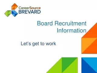 Board Recruitment Information