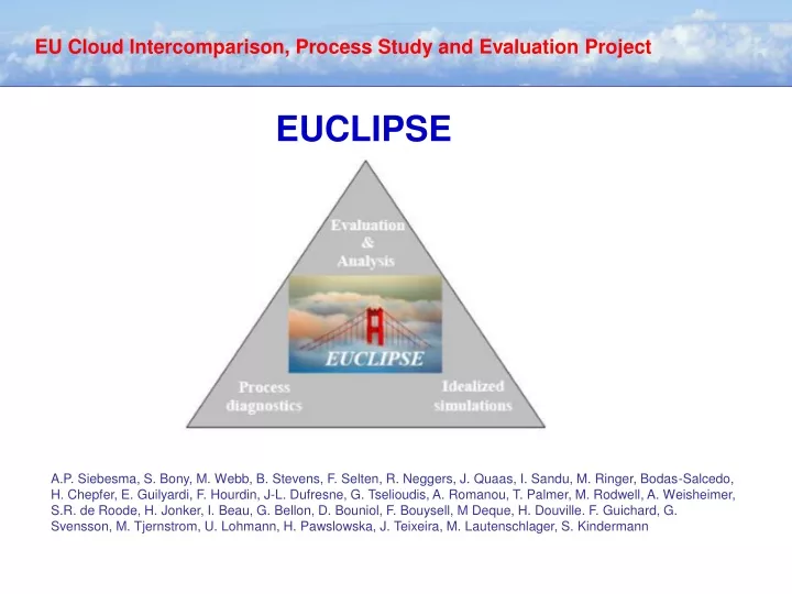 eu cloud intercomparison process study