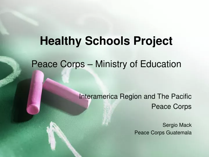 healthy schools project