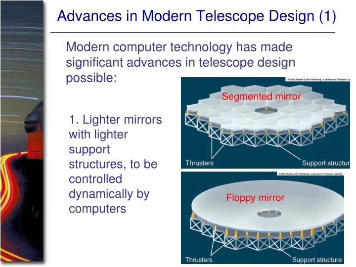 advances in modern telescope design 1
