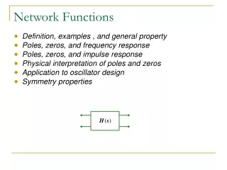 Network Functions