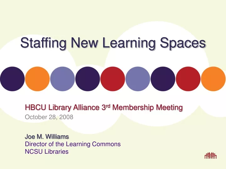 staffing new learning spaces